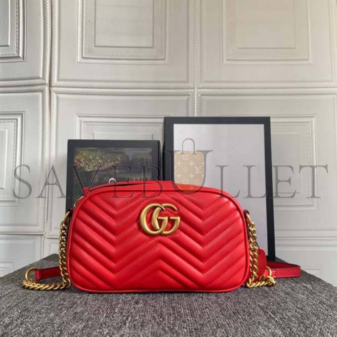 GUCCI MARMONT SMALL MATELASSE SHOULDER BAG 447632   (24*13*7cm)